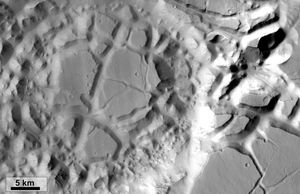 Martian chaotic terrains (Copyright: Erica Luzzi/Murray Lab)
