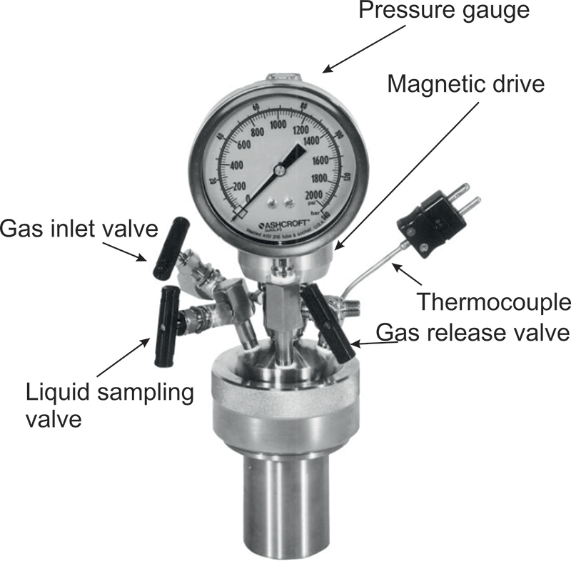 Fittings in the Micro-reactor.